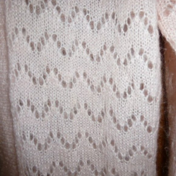 Womens Victoria Secret Mohair Wool Blend Pink Sweater Coat Long Cardigan M Mediu - Picture 7 of 8